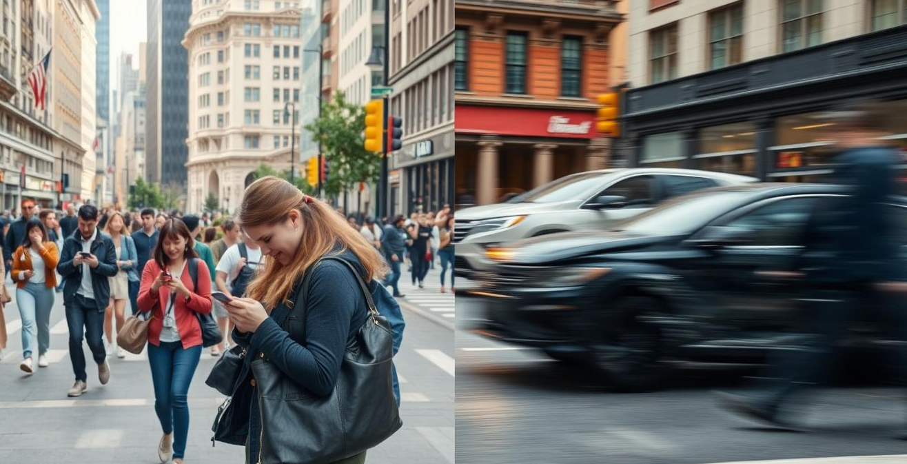 Handling Car Accident Liability in Cases of Distracted Walking